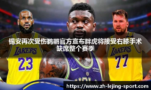锡安再次受伤鹈鹕官方宣布胖虎将接受右膝手术缺席整个赛季